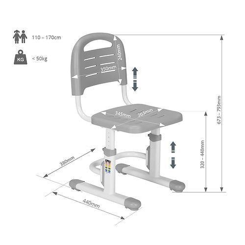 SST3L - FunDesk adjustable children's chair