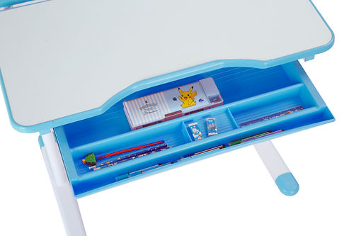 Botero Blue - Lastele mõeldud kirjutuslaud tooliga + LED-lamp
